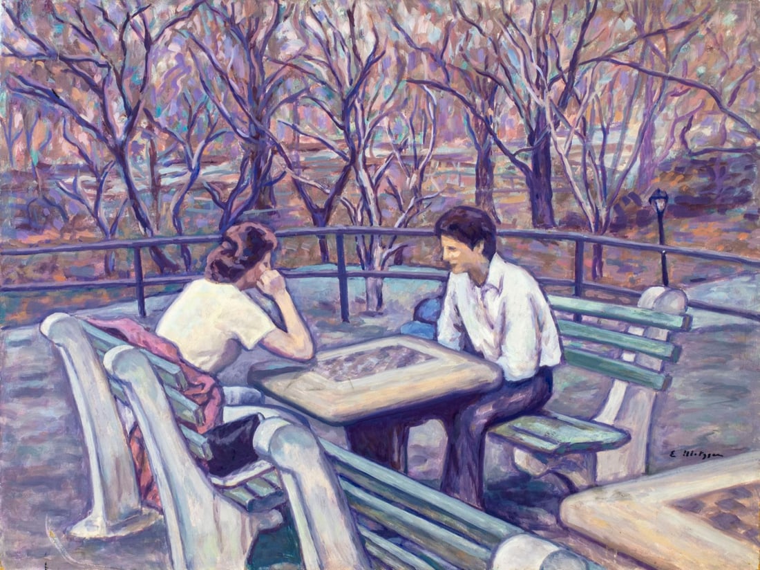 Evelyn Metzger (NY,Brazil,1911-2007) oil painting (1 of 12)