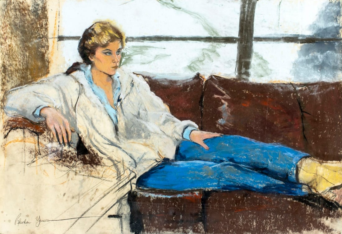 Rhoda Yanow (NJ,20C) pastel painting (1 of 12)