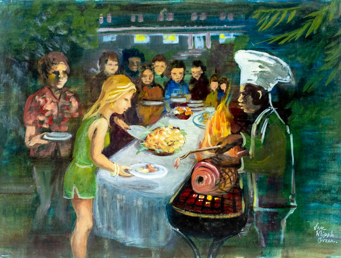 Jane Green (NJ,LA,1910-2007) oil painting (1 of 12)