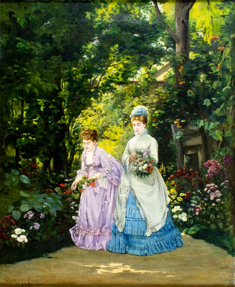 Hipolyte Henri DuBois (NY,France,1837-1909) oil painting antique (1 of 13)