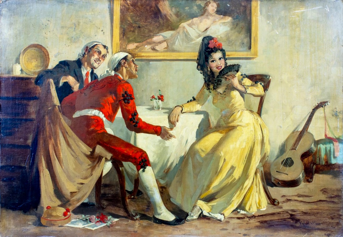 ATTR Witman Etelka Vizkeleti (Hungary,1882-1962) oil painting (1 of 13)