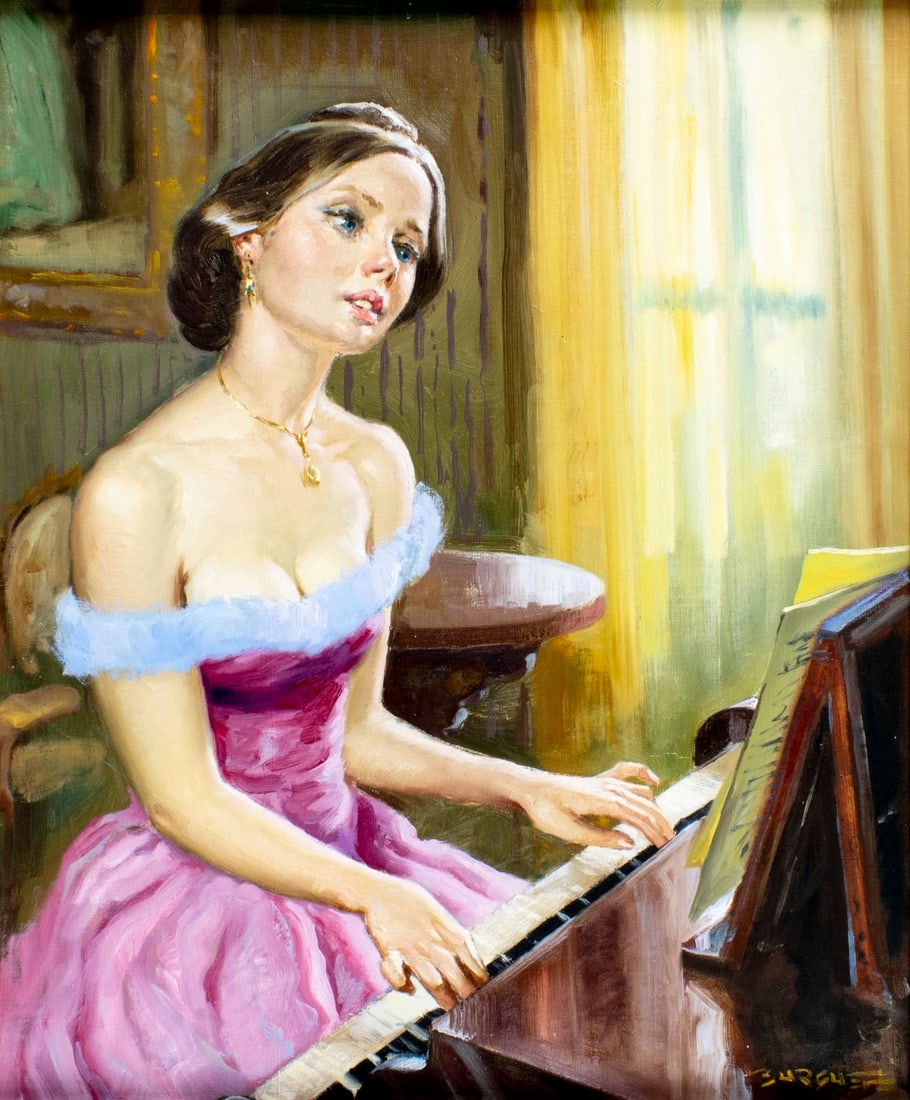 Juan Ignacio Burguete (Spain,1933-?) oil painting (1 of 13)