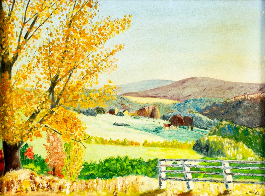 Libby (US,mid 20C) oil painting (1 of 12)