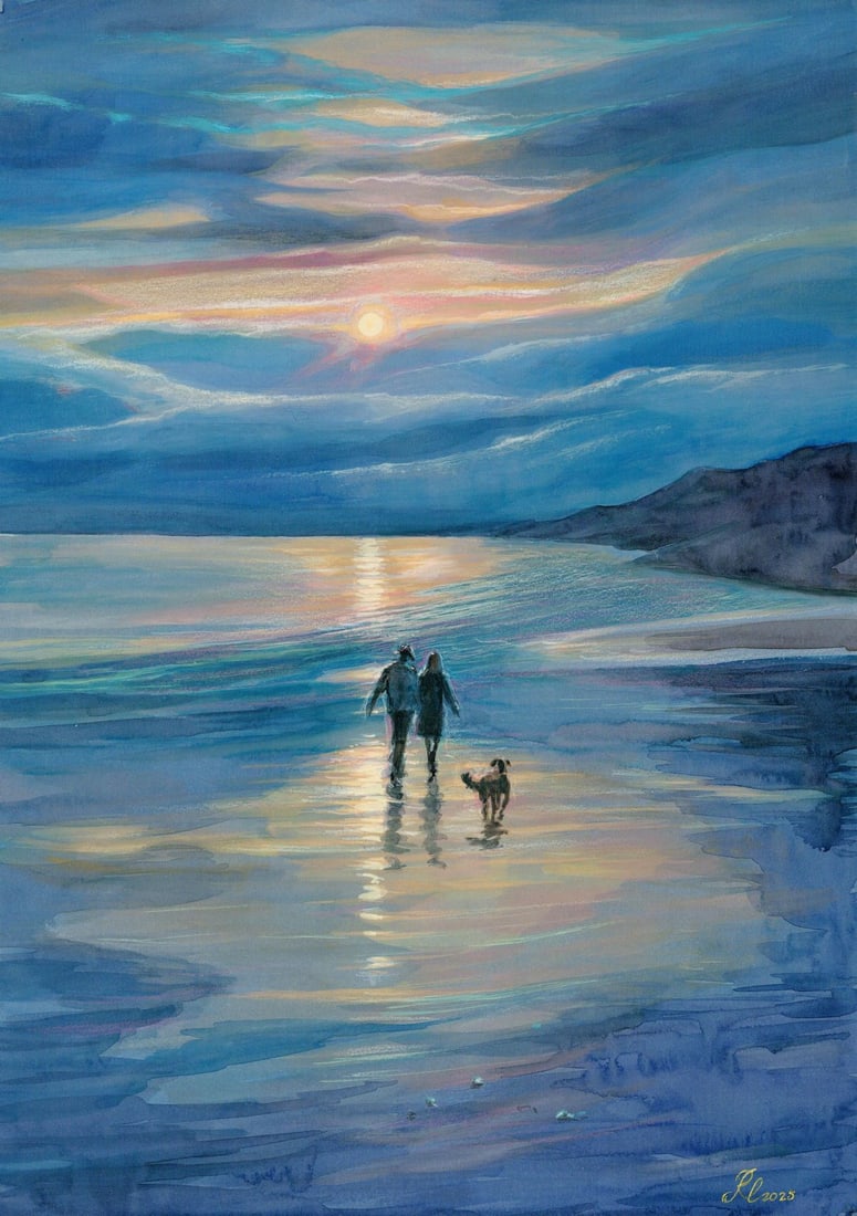 Lyudmila Rudenko (Ukraine,20/21C) watercolor painting (1 of 12)