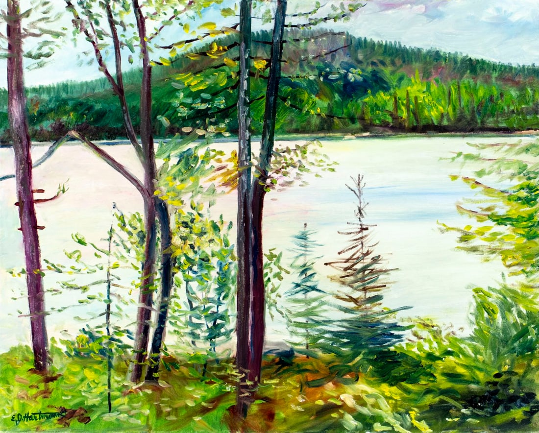 E J Hartmann (NJ,20/21C) oil painting (1 of 12)