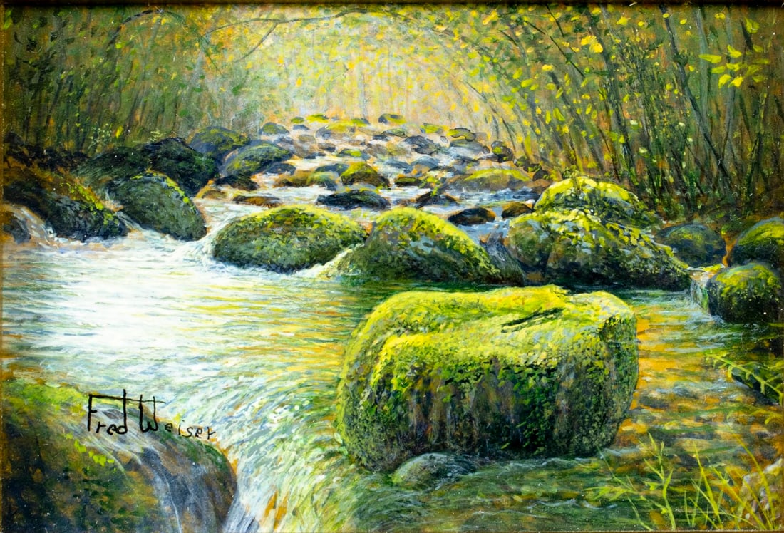 Fred Weiser (NY,TN,20/21C) oil painting (1 of 13)