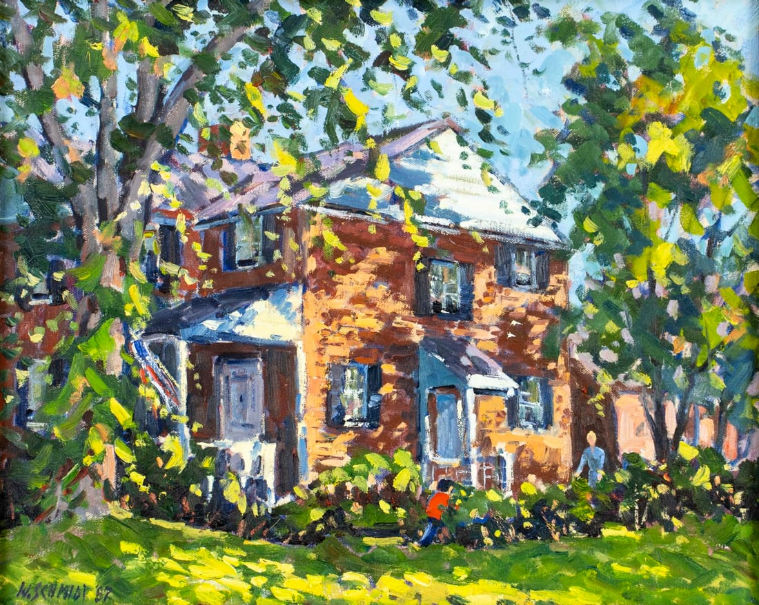 W Schmidt (US,20C) oil painting (1 of 13)