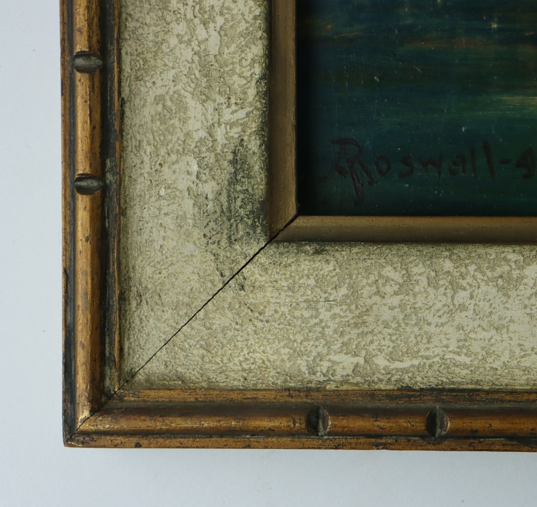 A Roswall (US,mid 20C) oil painting antique - 10