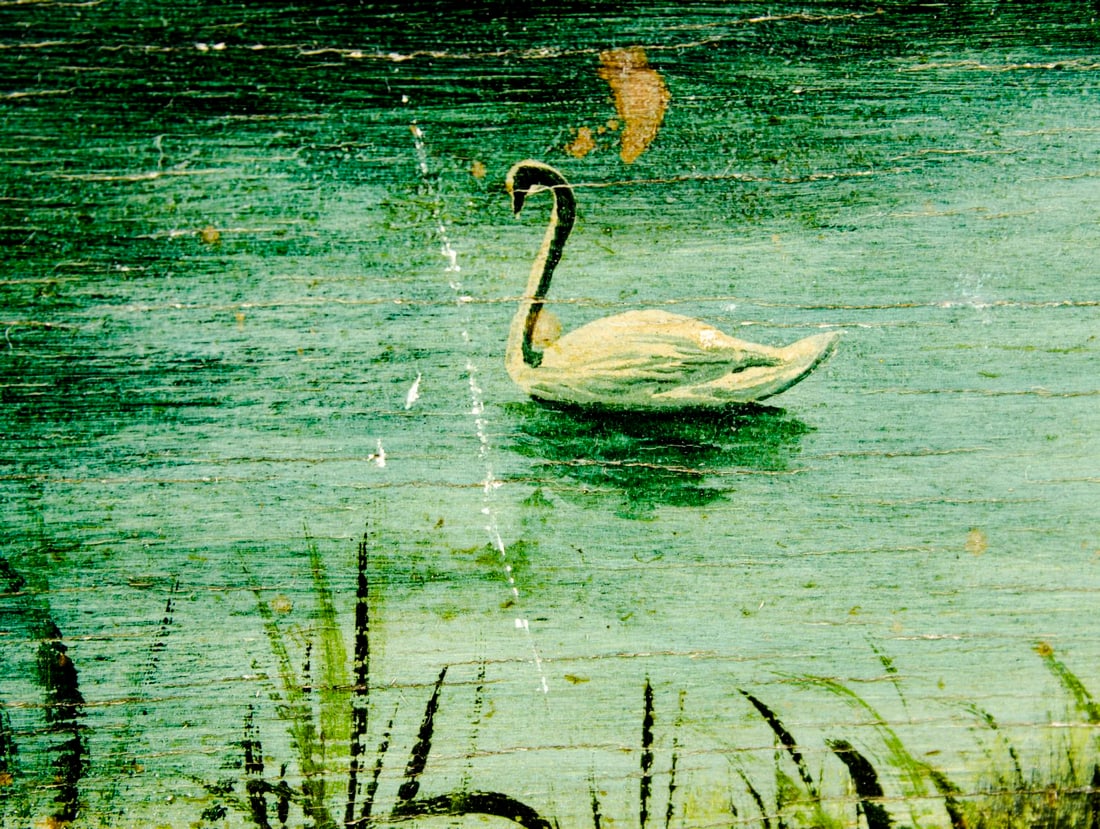 P Tenton (US,early 20C) oil painting antique - 8