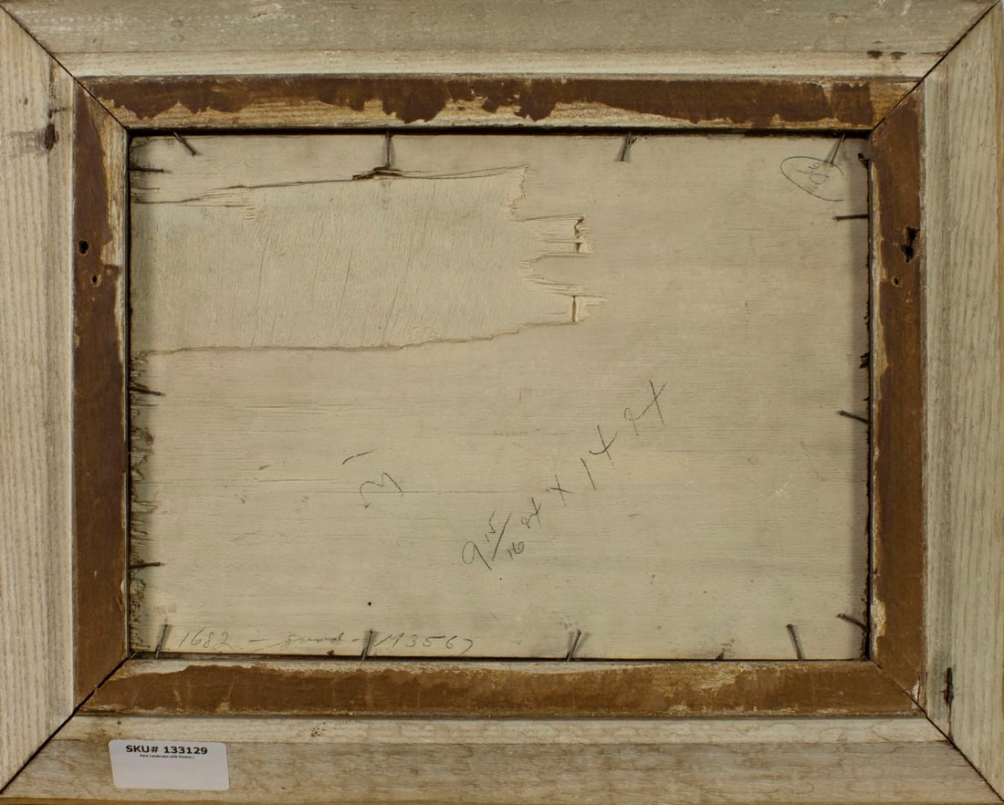 P Tenton (US,early 20C) oil painting antique - 9