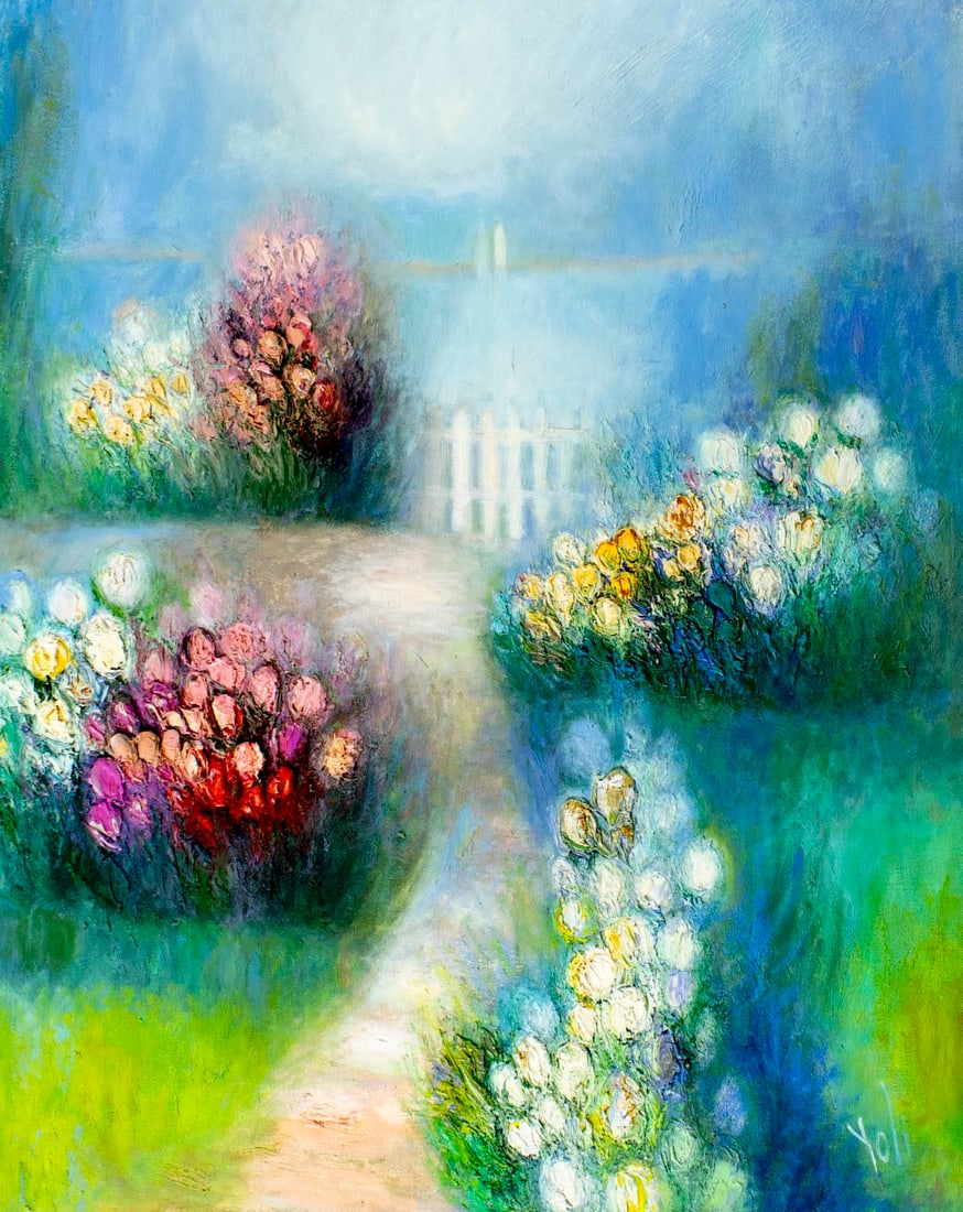 Yolanda Razzeto (Peru,1948-?) oil painting (1 of 13)