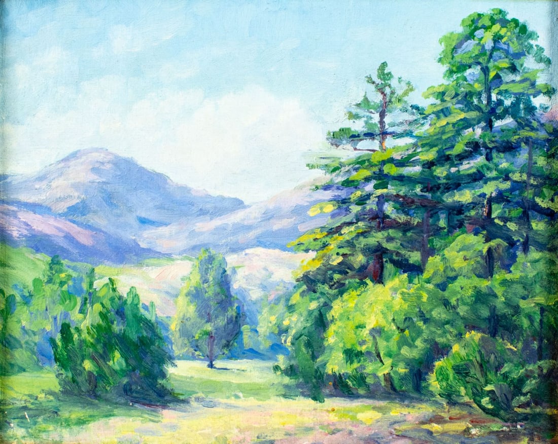 A H Miller (US,mid 20C) oil painting (1 of 12)