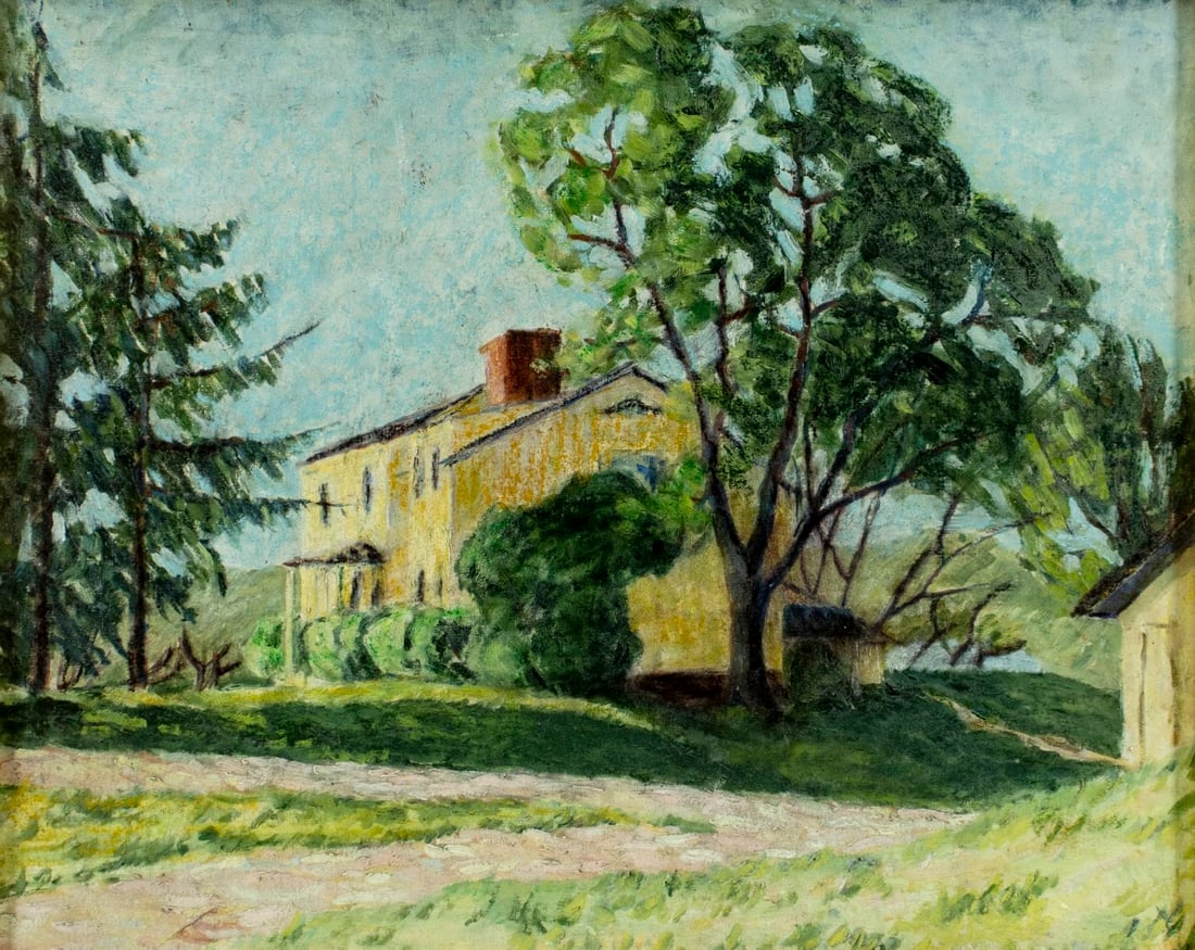 Vintage mid 20C American oil painting (1 of 11)