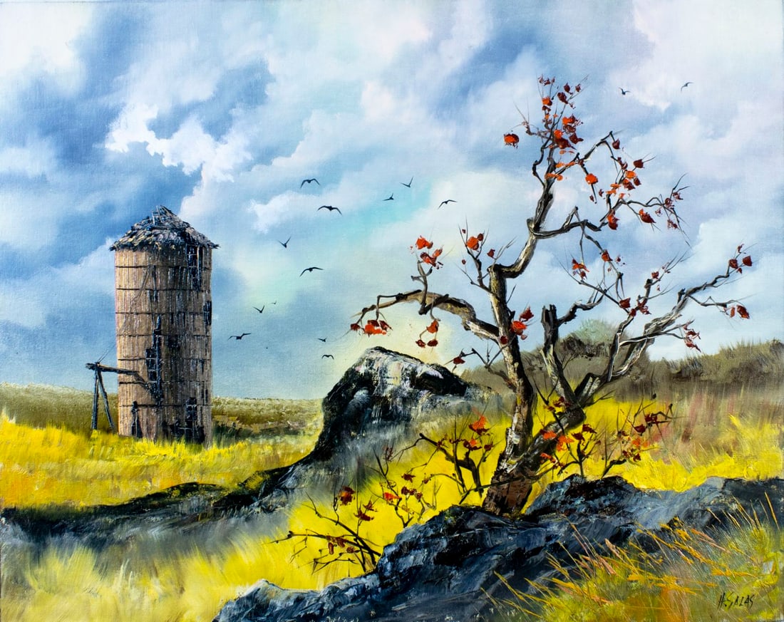 Hector Salas (Argentina,1926-?) oil painting (1 of 13)