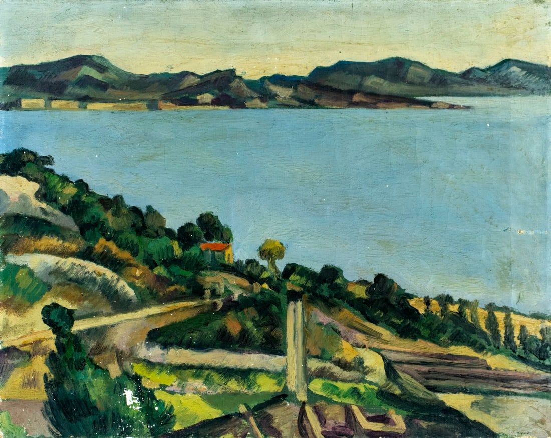 Oscar Fisher (US,mid 20C) oil painting (1 of 13)