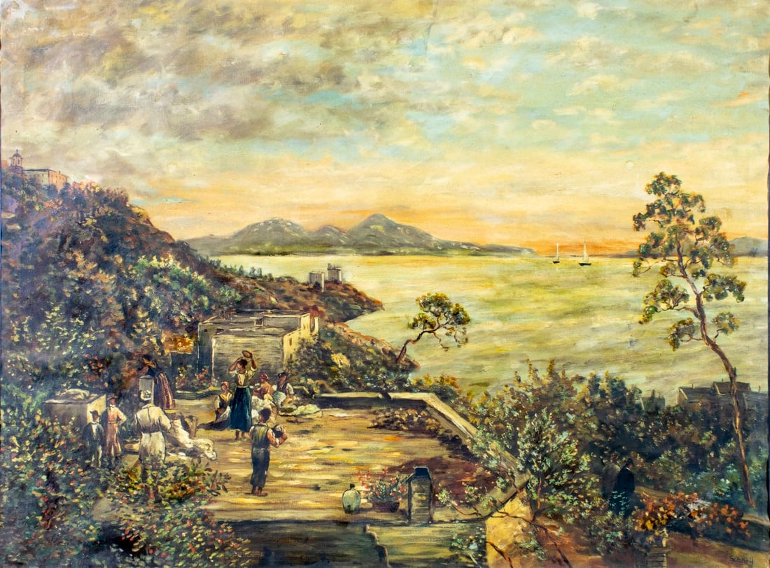 Erna Scharff (NY,1895-1982) oil painting (1 of 12)