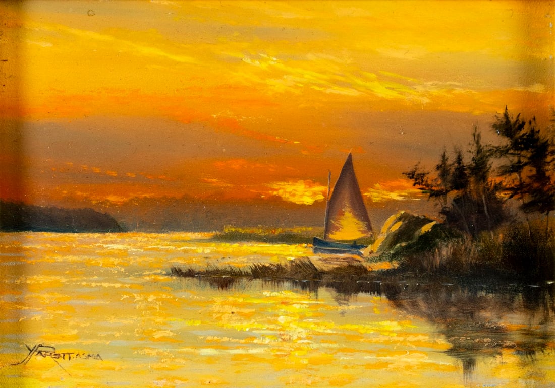 Yves Parent (CT,France,1941-2011) oil painting (1 of 13)