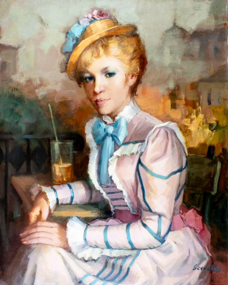 Ruggero Serrato (Italy,1898-?) oil painting (1 of 13)