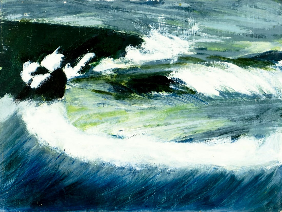 Robert Angeloch (NY,1922-2011) oil painting (1 of 12)