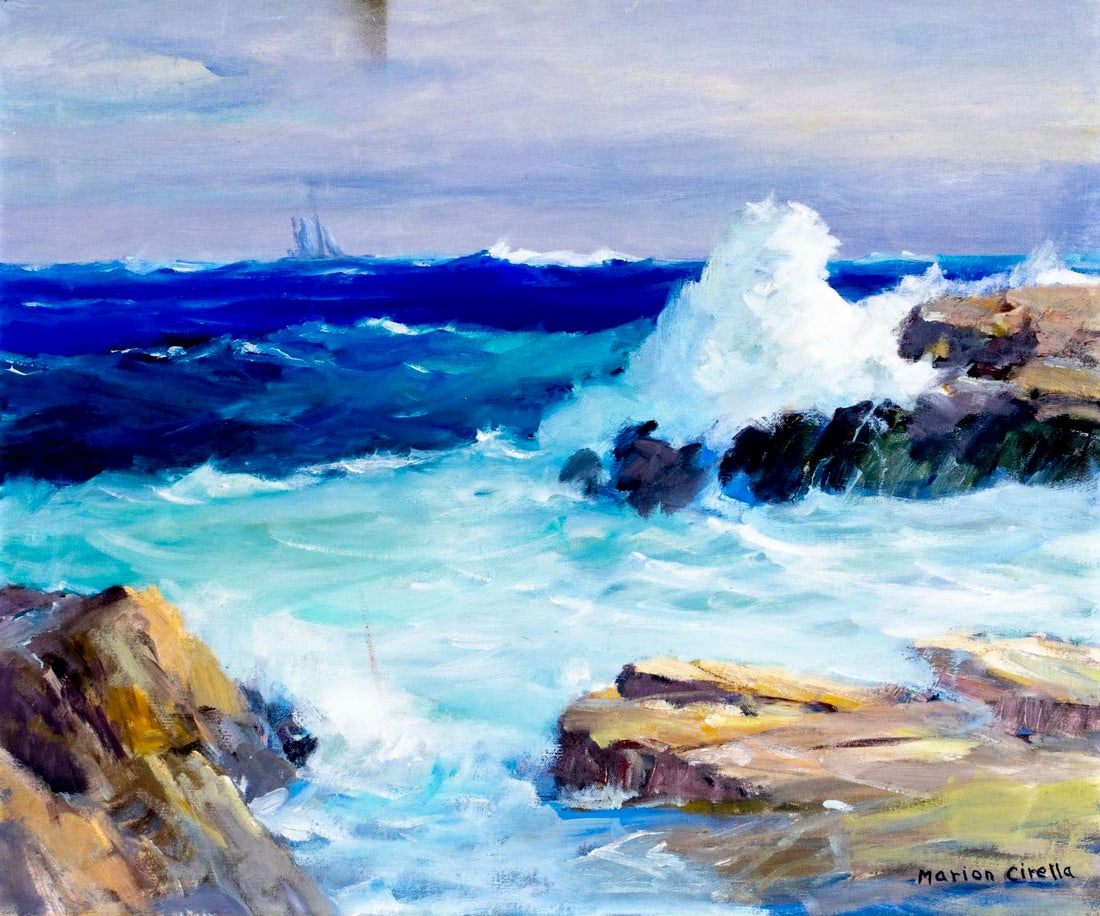 Marion Cirella (MA,20C) oil painting (1 of 13)