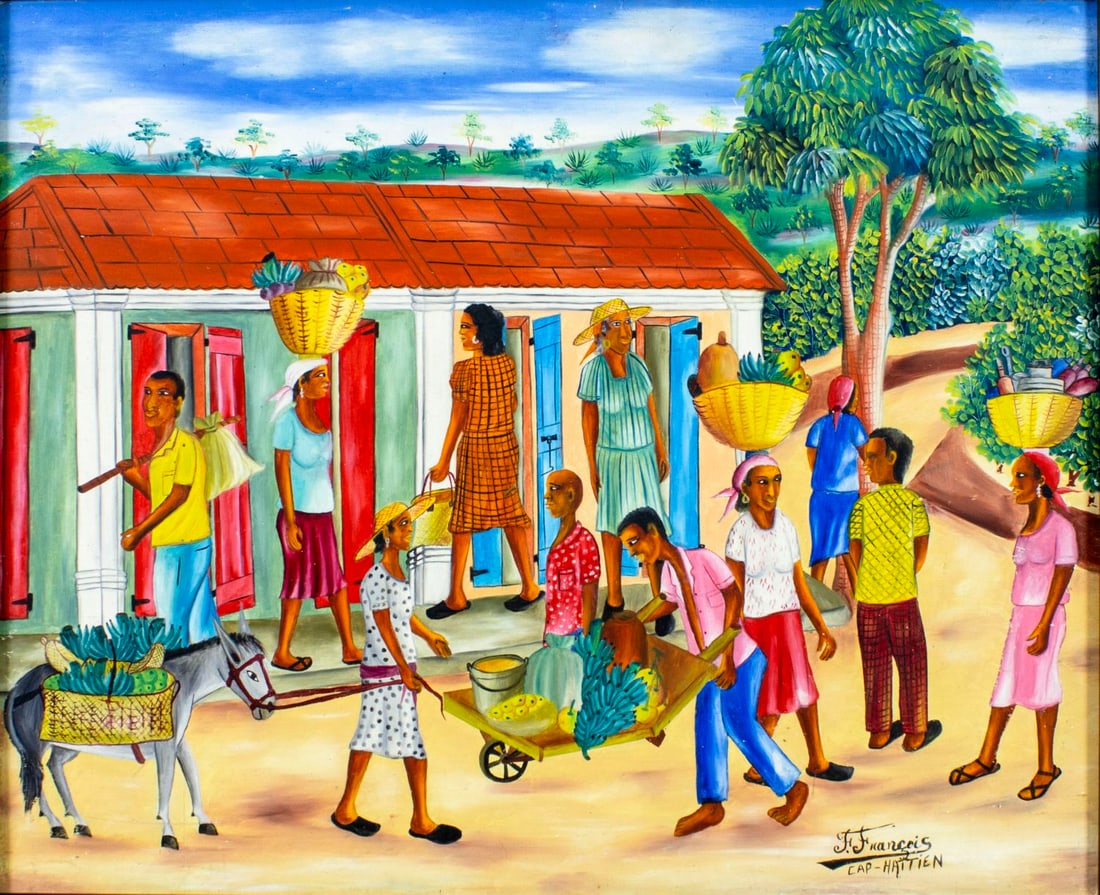 F Francois (Haiti,20C) oil painting (1 of 14)