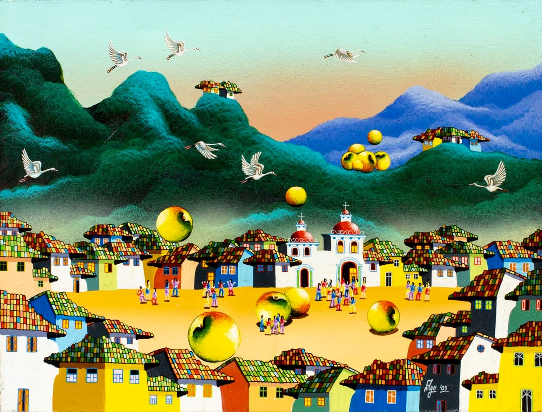 Ayo (Ecuador,20/21C) oil painting (1 of 12)