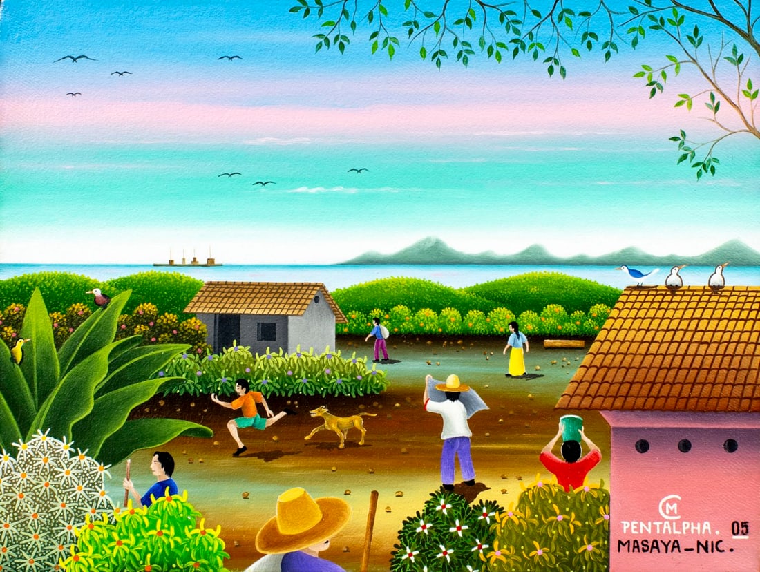 Carlos Marenco (Nicaragua,20/21C) oil painting (1 of 12)