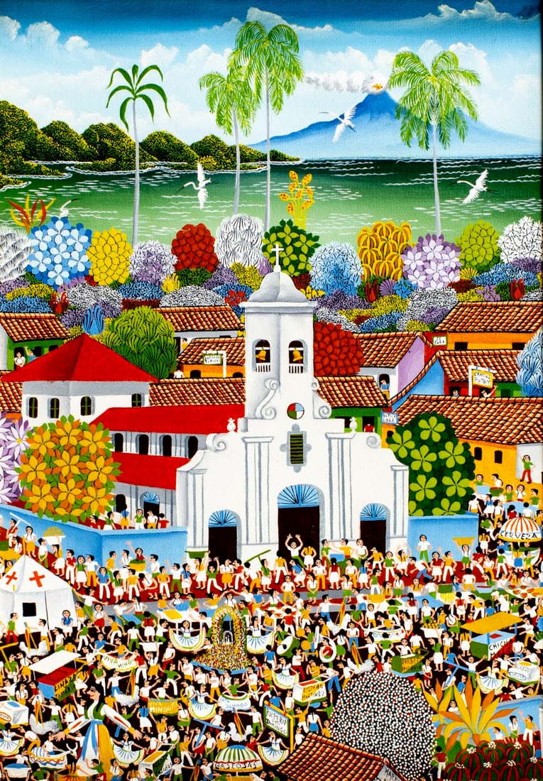 Carlos Marenco (Nicaragua,20/21C) oil painting (1 of 13)