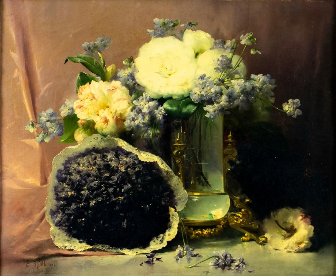 Eugene Bidau (France,1839-1899) oil painting antique (1 of 13)