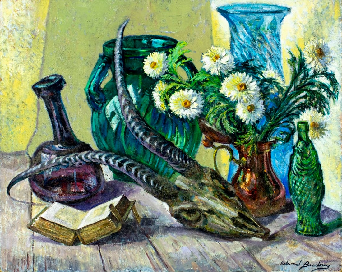 Edward Brodney (MA,FL,1910-2002) oil painting (1 of 12)