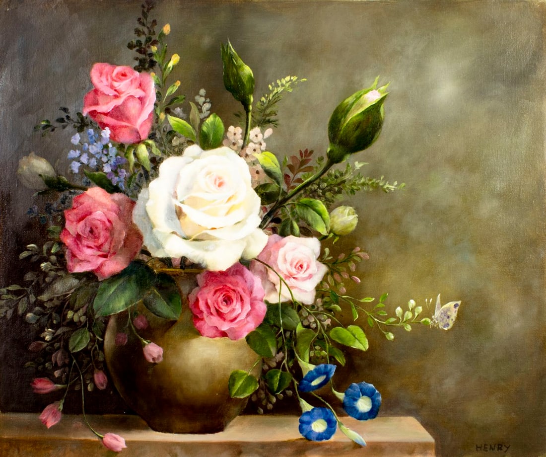 C S Henry (Europe,20C) oil painting (1 of 13)