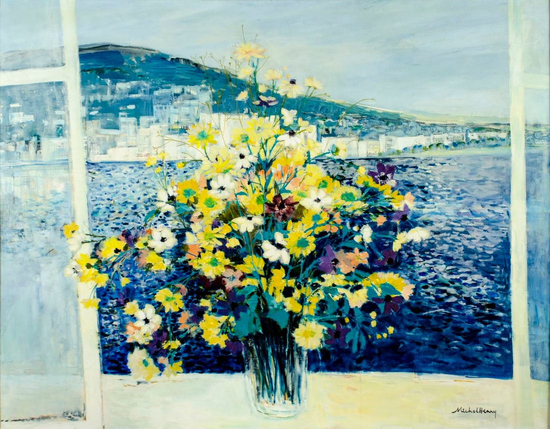 Michel Henry (France,1928-2016) oil painting (1 of 15)