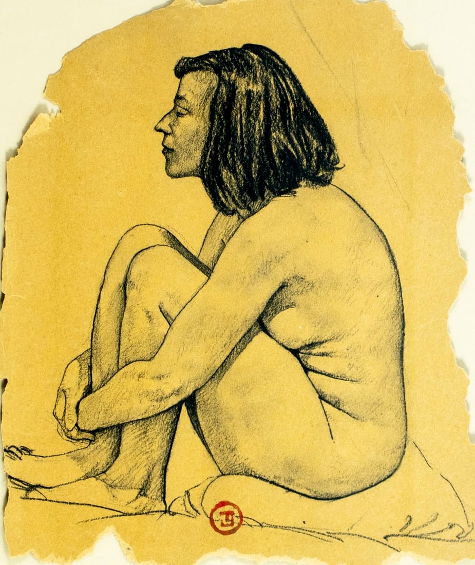 Ted Seth Jacobs (NY,NJ,1927-2019) graphite painting (1 of 13)