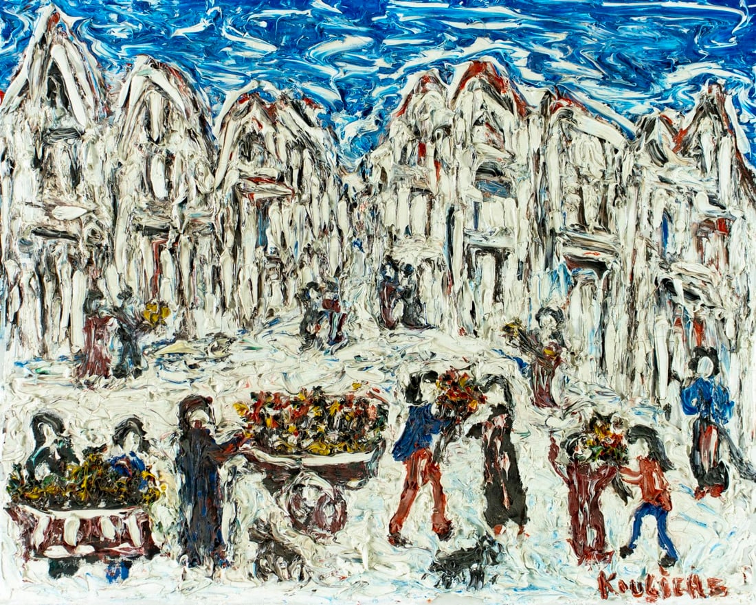 Michel Kouliche (FL,France,1922-2010) oil painting (1 of 14)