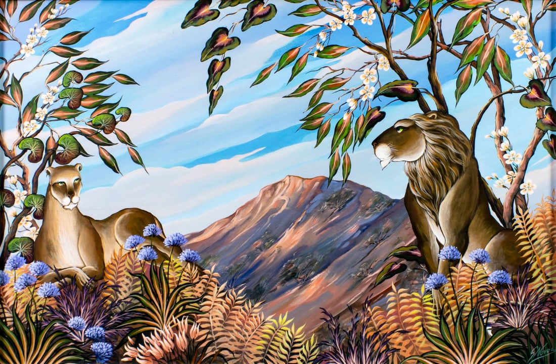 Gustavo Novoa (NY,Chile,France,1941-?) oil painting (1 of 18)