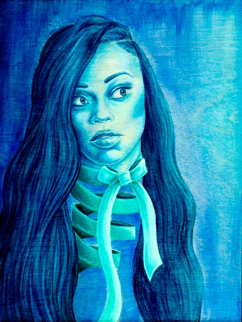 Jen Lightfoot (NY,PA,20/21C) acrylic painting (1 of 13)