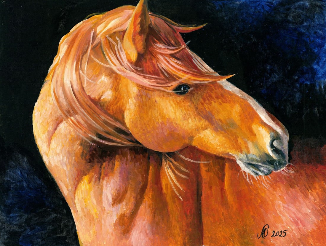 Julia Abramova (Ukraine,20/21C) oil painting (1 of 12)