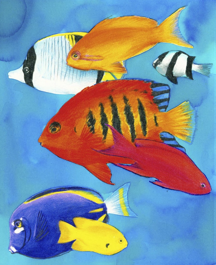 Chris Calle (CT,b 1961) watercolor painting (1 of 12)