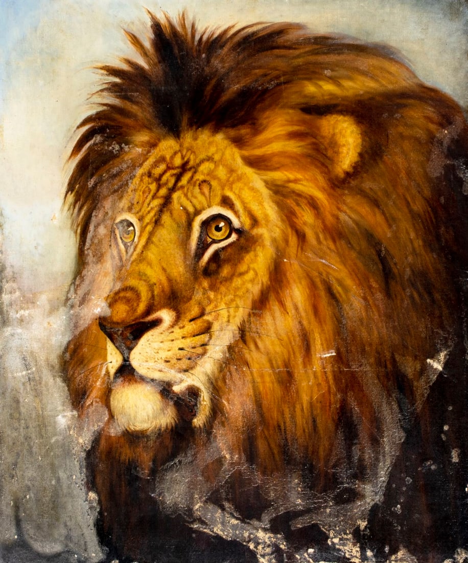 Antique early 20C European oil painting (1 of 12)