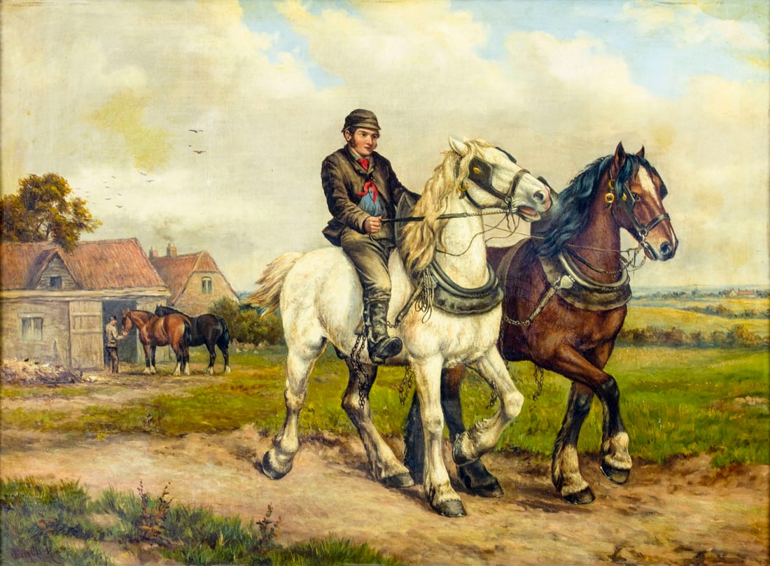 Dixon Clark (UK,1849-1944) oil painting antique (1 of 12)