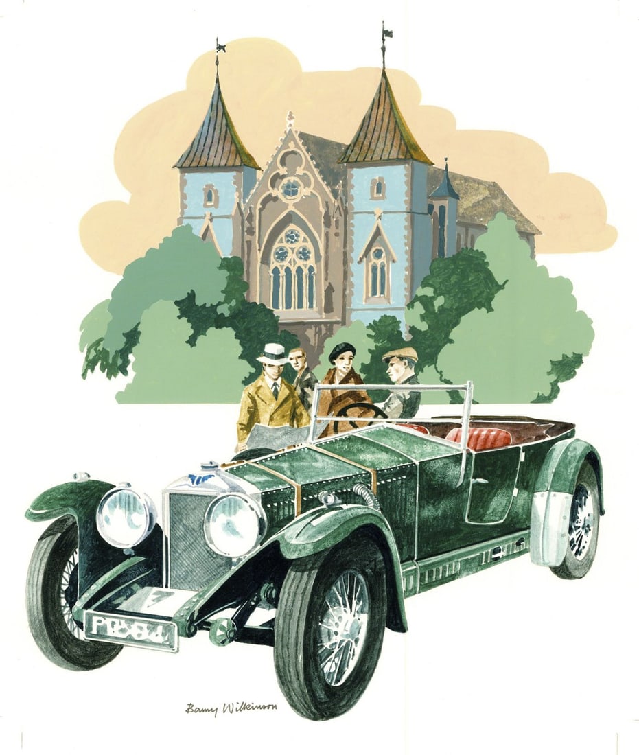 Barry Wilkinson (UK,1923-2007) gouache painting (1 of 14)