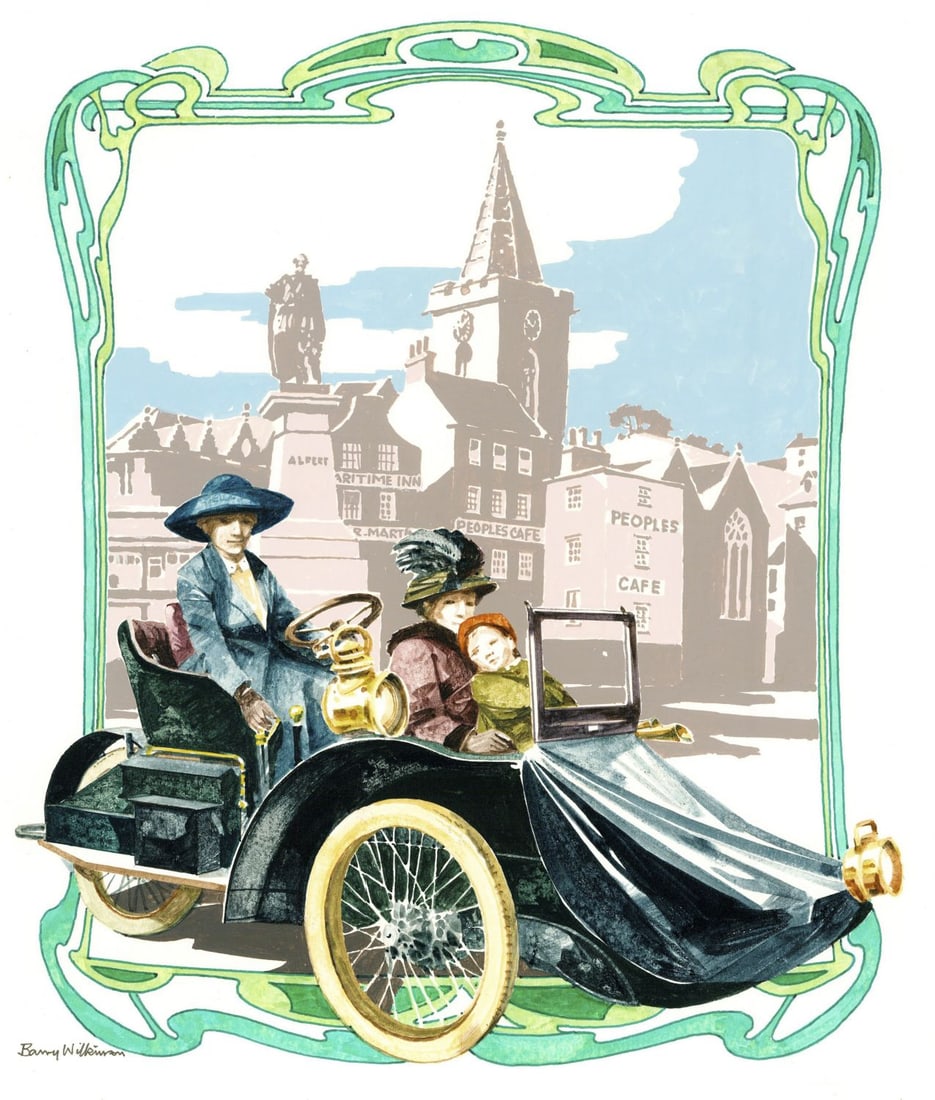 Barry Wilkinson (UK,1923-2007) gouache painting (1 of 13)