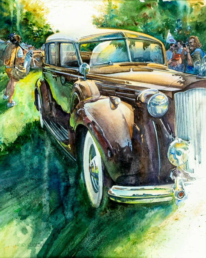 Henry Kolodziej (MI,1929-2018) watercolor painting (1 of 13)
