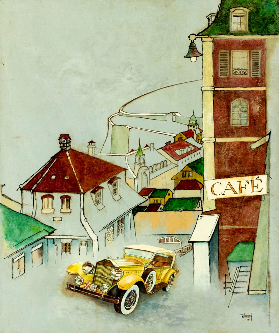 W T Carlsen (Denmark,20C) oil painting (1 of 12)