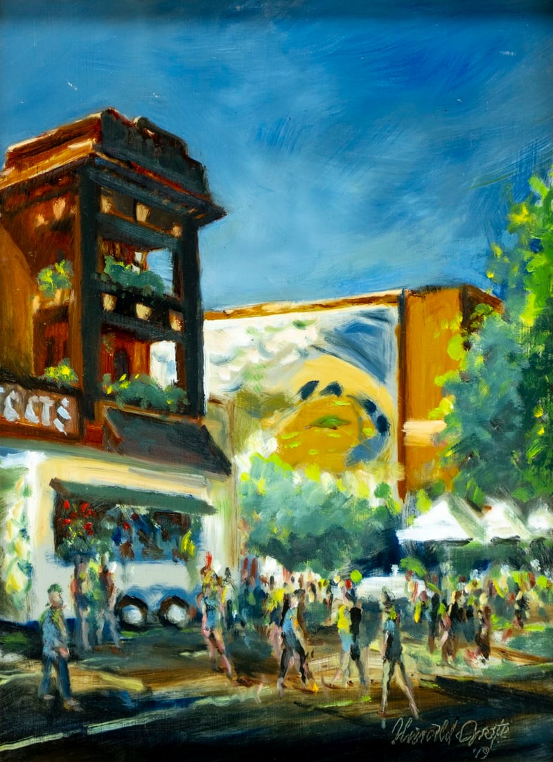 Harald Grote (PA,20/21C) oil painting (1 of 13)