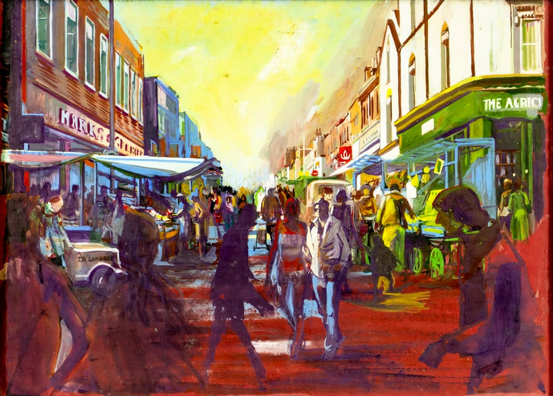 J R Lambert (UK,20C) gouache painting (1 of 14)