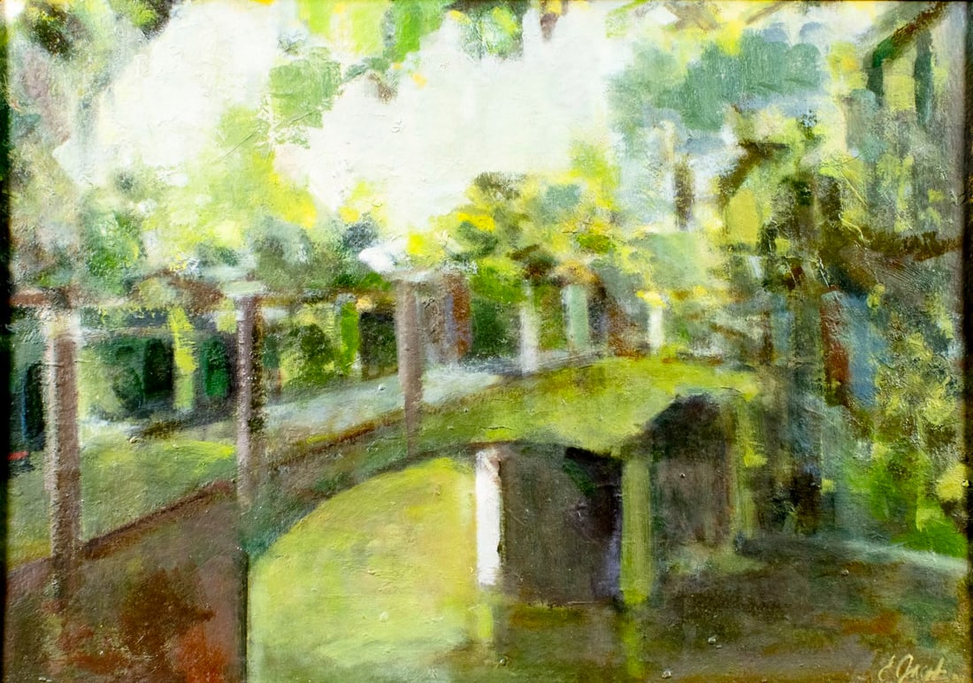 Vintage 20C American oil painting signed (1 of 13)