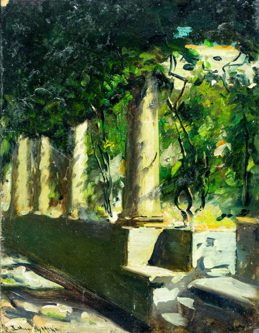 Edwin Mackay (CT,MI,1869-1926) oil painting antique (1 of 14)