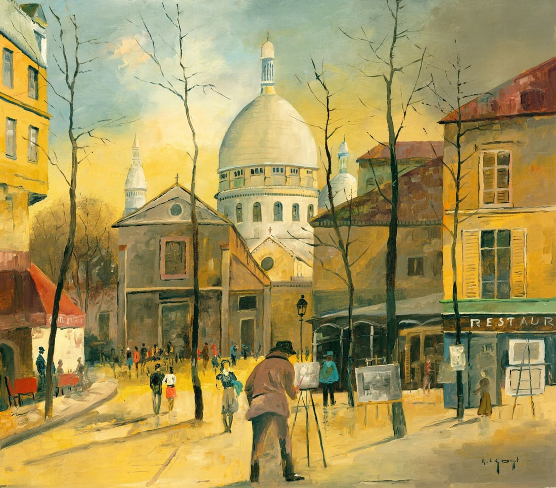 Karl Ludwig Gast (German,1907-?) oil painting (1 of 11)