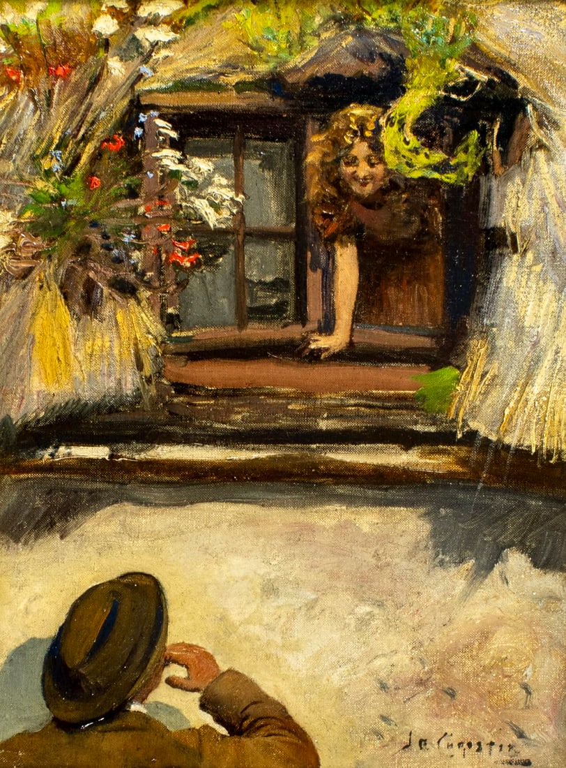 James Elder Christie (UK,1847-1914) oil painting antique (1 of 13)